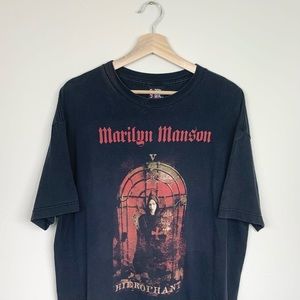 Vintage Giant Marilyn Manson Tarot Card Band Shirt
